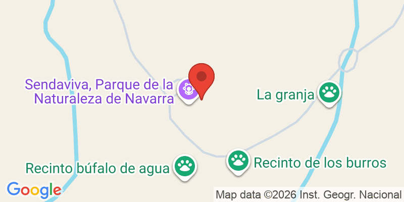 Mapa de la ubicación de Sendaviva, Parque de la Naturaleza de Navarra