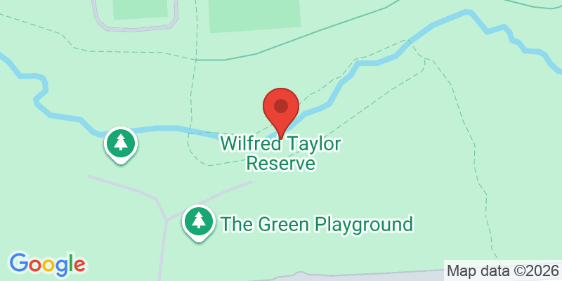 Mapa de la ubicación de Wilfred Taylor Reserve