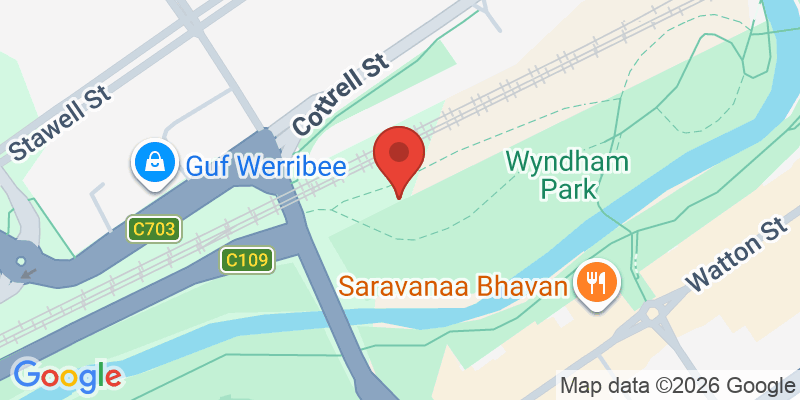 Mapa de la ubicación de Wyndham Park Play Space