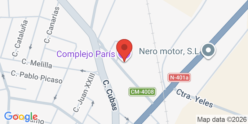 Mapa de la ubicación de Complejo París