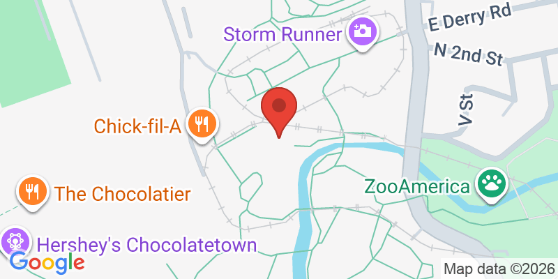 Mapa de la ubicación de Hersheypark