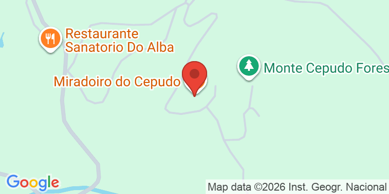 Mapa de la ubicación de Mirador do Cepudo