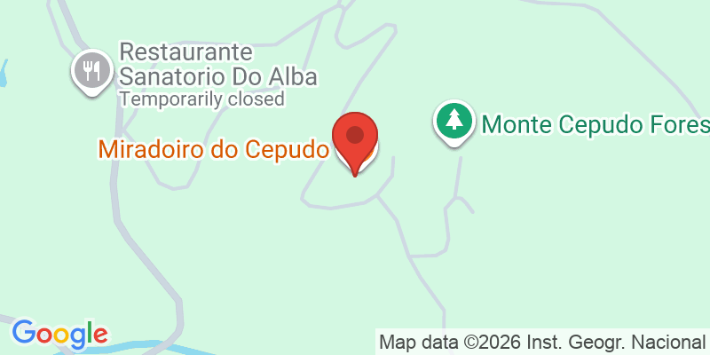 Mapa de la ubicación de Mirador do Cepudo