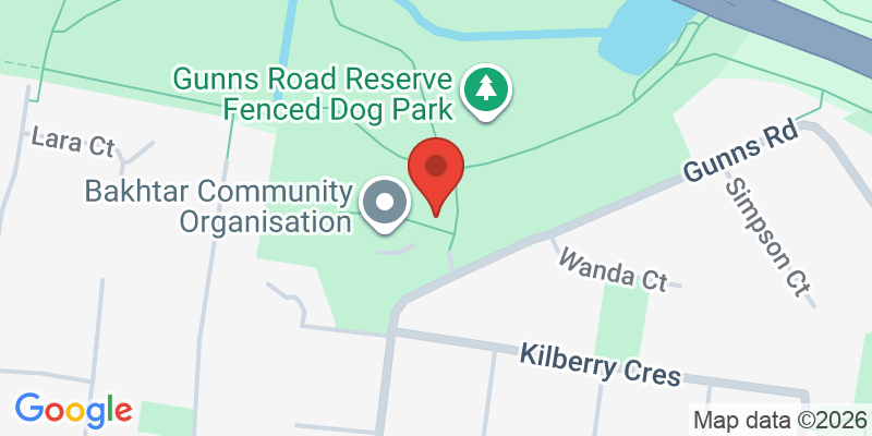 Mapa de la ubicación de Gunns Road Reserve Playground