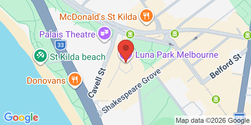 Mapa de la ubicación de Luna Park
