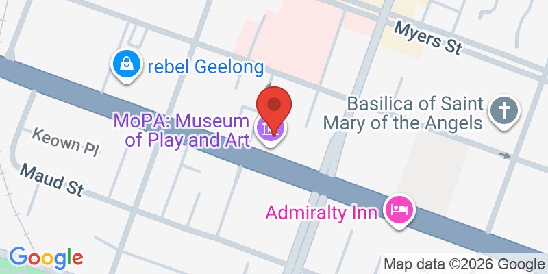 Mapa de la ubicación de MoPA: Museum of Play and Art