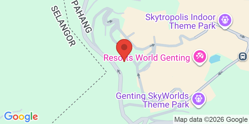 Mapa de la ubicación de Resorts World Genting