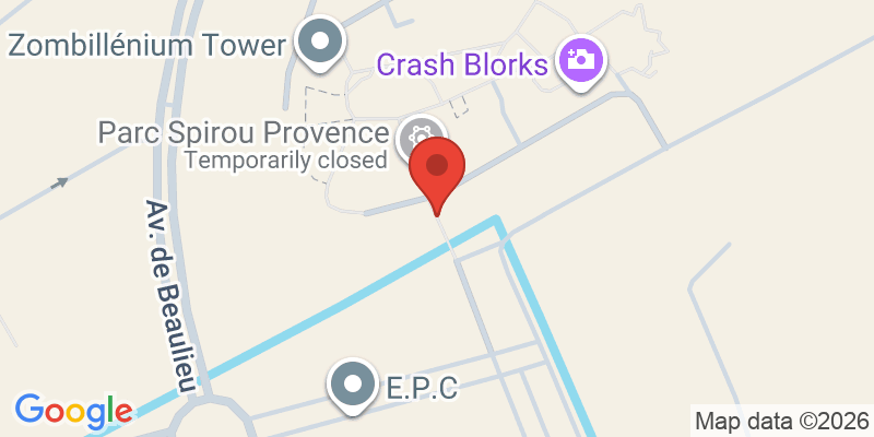 Mapa de la ubicación de Parc Spirou Provence