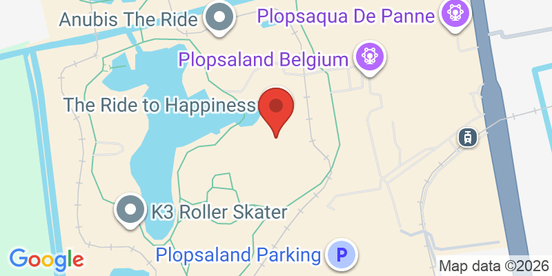 Mapa de la ubicación de Plopsaland De Panne