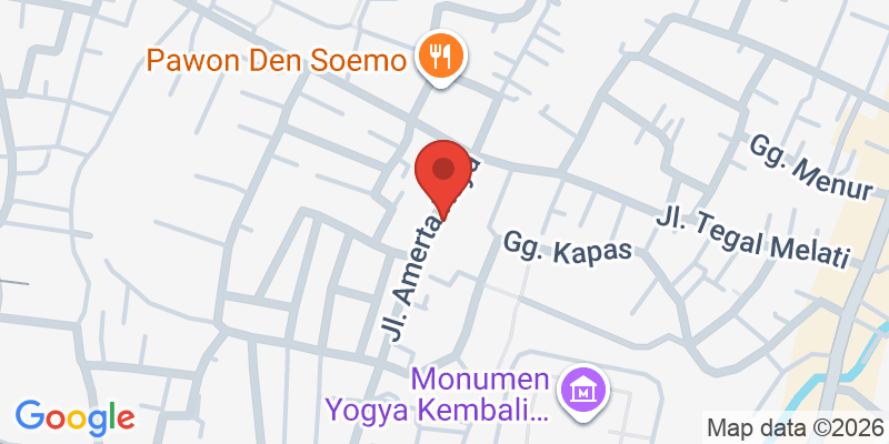 Mapa de la ubicación de De Tropen Jogja Kitchen