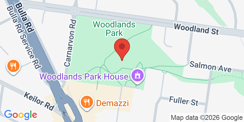 Mapa de la ubicación de Woodlands Park