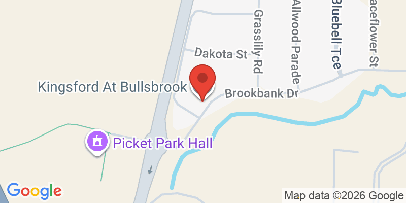 Mapa de la ubicación de Kingsford At Bullsbrook