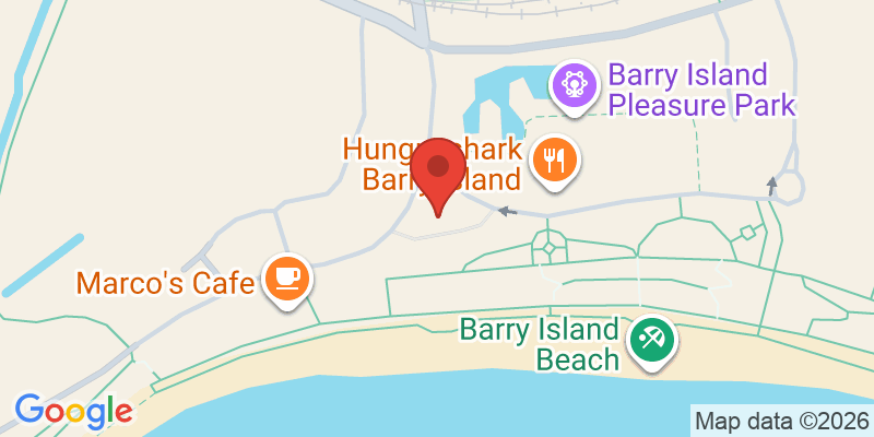 Mapa de la ubicación de Barry Island Pleasure Park