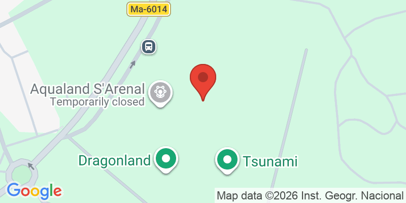 Mapa de la ubicación de Aqualand El Arenal