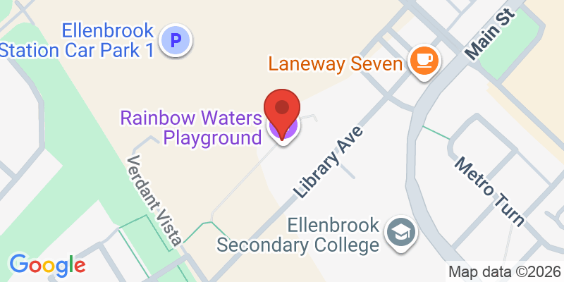 Mapa de la ubicación de Rainbow Waters Playground