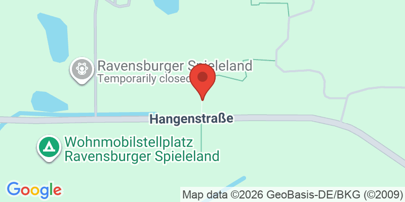 Mapa de la ubicación de Ravensburger Spieleland