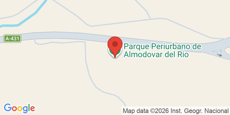 Mapa de la ubicación de Parque Periurbano de Almodovar del Rio