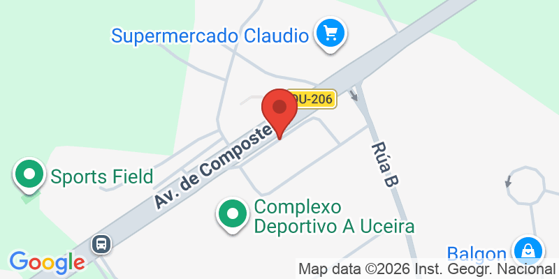 Mapa de la ubicación de O Lecer