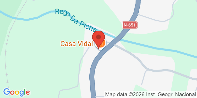 Mapa de la ubicación de Casa Vidal
