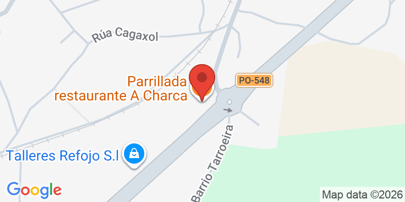 Mapa de la ubicación de Parrillada restaurante A Charca