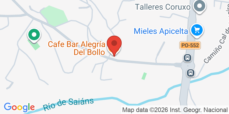 Mapa de la ubicación de Cafe Bar Alegría Del Bollo