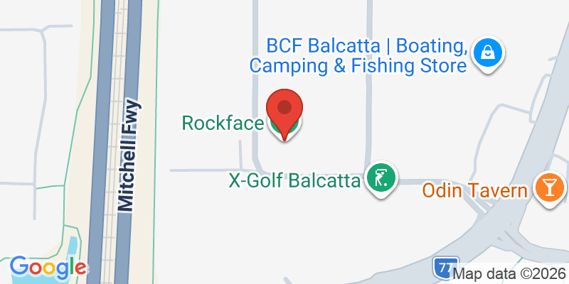 Mapa de la ubicación de Rockface Indoor Climbing Centre