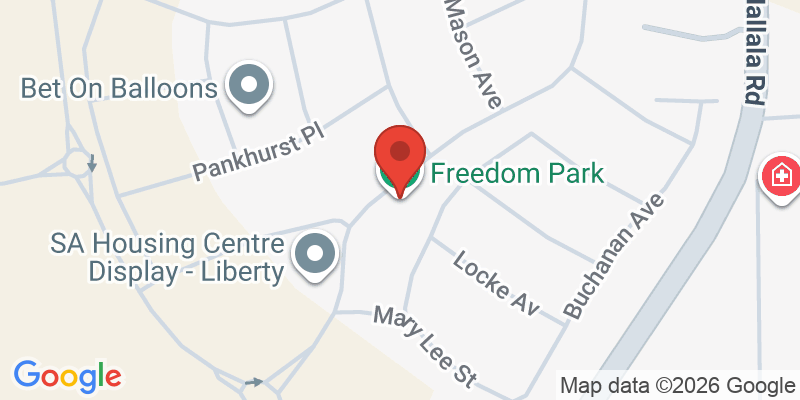 Mapa de la ubicación de Freedom Park