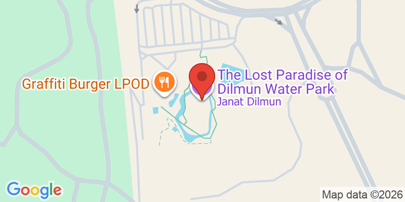 Mapa de la ubicación de The Lost Paradise of Dilmun Water Park