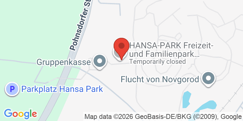 Mapa de la ubicación de Hansa-Park