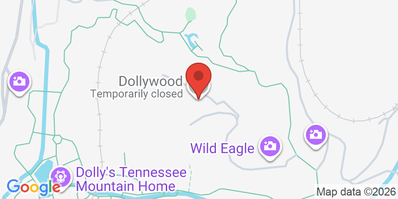 Mapa de la ubicación de Dollywood