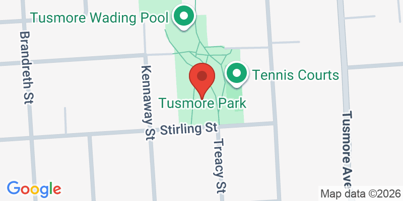 Mapa de la ubicación de Tusmore Park