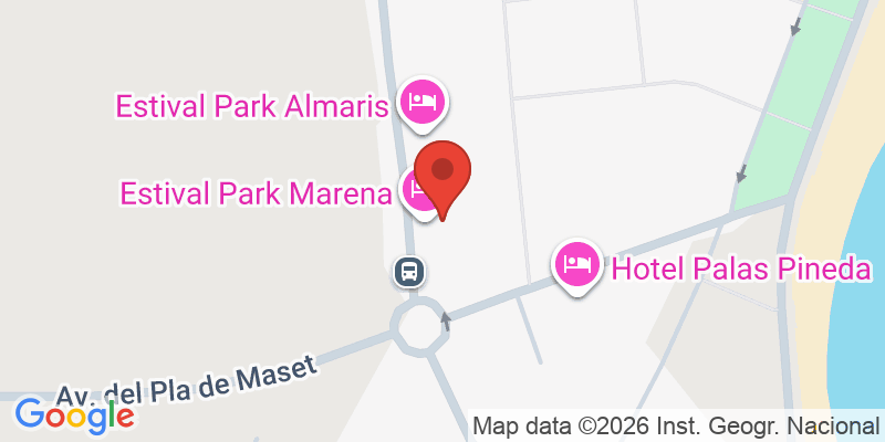 Mapa de la ubicación de Hotel Estival Park