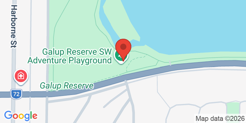Mapa de la ubicación de Galup Reserve SW Adventure Playground