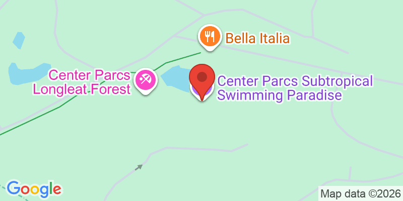 Mapa de la ubicación de Longleat Forest Subtropical Swimming Paradise