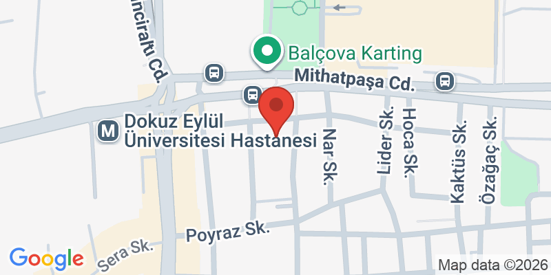 Mapa de la ubicación de Kidzone Balçova - Çocuk Gelişim Takipli Aktivite Merkezi