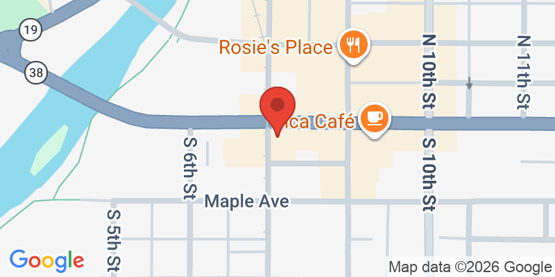 Mapa de la ubicación de Uptown Cafe