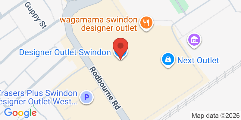 Mapa de la ubicación de Designer Outlet Swindon