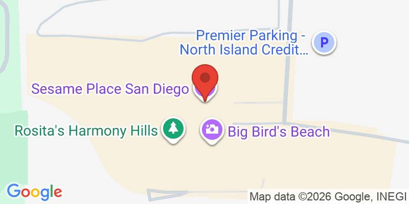Mapa de la ubicación de Sesame Place San Diego
