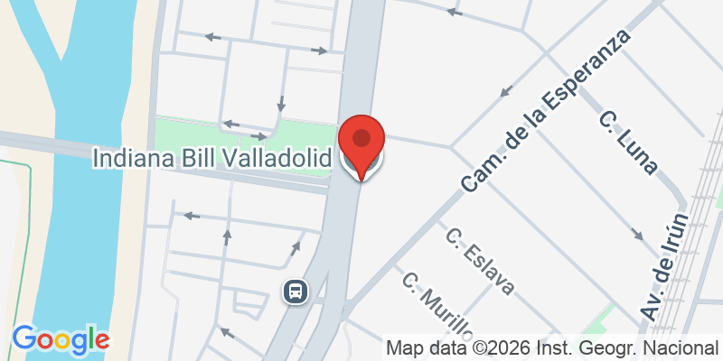 Mapa de la ubicación de Indiana Bill Valladolid
