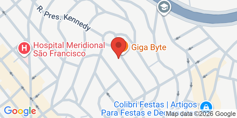 Mapa de la ubicación de Giga Byte
