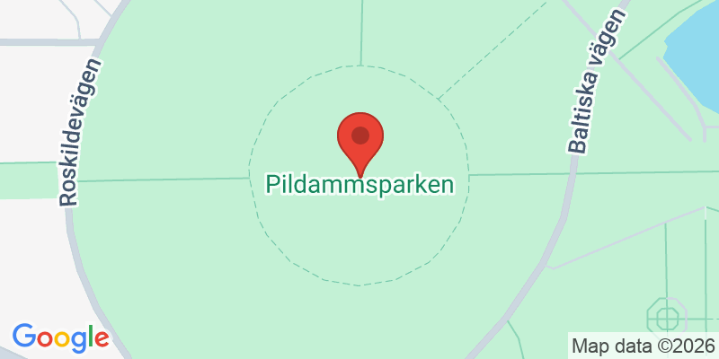 Mapa de la ubicación de Pildammsparken
