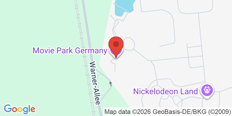 Mapa de la ubicación de Movie Park Germany
