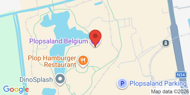 Mapa de la ubicación de Plopsaland Belgium