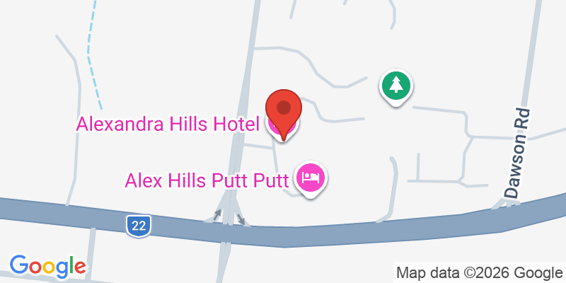 Mapa de la ubicación de Alexandra Hills Hotel
