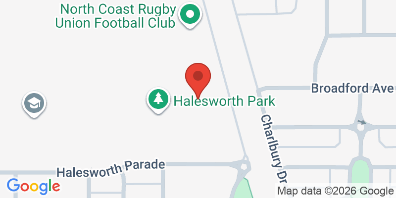 Mapa de la ubicación de Halesworth Park
