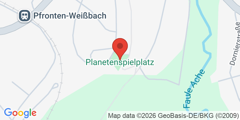 Mapa de la ubicación de Planetenspielplatz