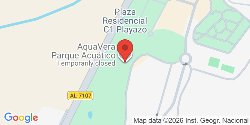 Mapa de la ubicación de AquaVera Parque Acuático