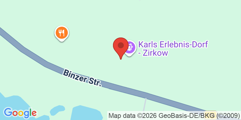 Mapa de la ubicación de Karls Erlebnis-Dorf - Zirkow