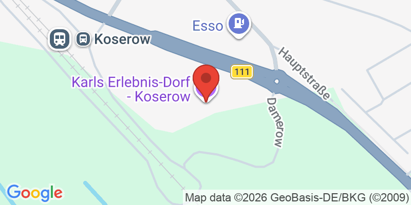 Mapa de la ubicación de Karl’s Adenture Village Koserow