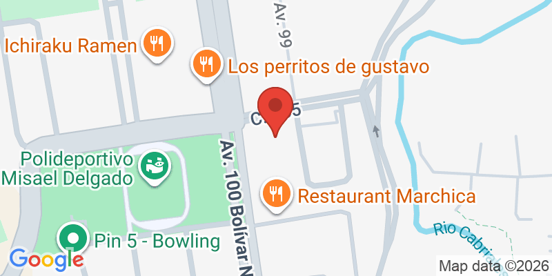 Mapa de la ubicación de Parque La Casa Azul